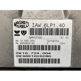 ECU MAGNETI MARELLI IAW 6LP1.40 16.560.054 PEUGEOT 307 CC 2.0i 136CV HW 9650623180 SW 9651626280 - CON INMOVILIZADOR ANULADO