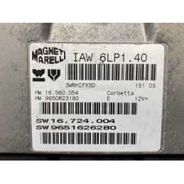 ECU MAGNETI MARELLI IAW 6LP1.40 16.560.054 PEUGEOT 307 CC 2.0i 136HP HW 9650623180 SW 9651626280 - WITH DISABLED IMMOBILIZER