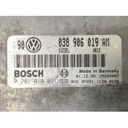 ECU MOTOR BOSCH EDC15P-6.3.2 0281010091 VAG 038906019AM