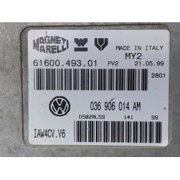 ENGINE ECU MAGNETI MARELLI IAW 4CV.V6 61600.493.01 VAG 036906014AM