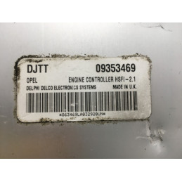 ECU MOTOR DELPHI DELCO HSFI-2.1 OPEL 09353469 DJTT