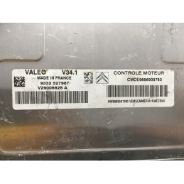 ECU VALEO V34.1 V29006828A PEUGEOT 207 1.4i HW9666591380 / SW CMDE9666909780 - CON INMOVILIZADOR ANULADO (INMO / IMMO OFF)