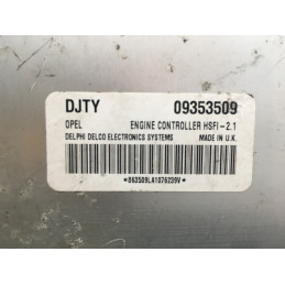 ECU MOTOR DELPHI DELCO HSFI-2.1 OPEL 09353509 DJTY