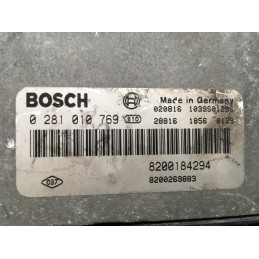 ECU MOTOR BOSCH EDC16C3-10.22 0281010769 RENAULT 8200184294 8200269883