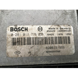 ECU MOTOR BOSCH EDC16C3-10.22 0281011776 RENAULT 8200391966 8200386508