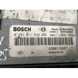 ECU MOTOR BOSCH EDC16C3-10.22 0281011549 RENAULT 8200310863 8200370779