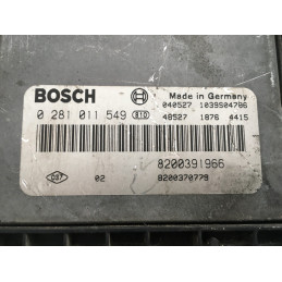 ECU MOTOR BOSCH EDC16C3-10.22 0281011549 RENAULT 8200391966 8200370779