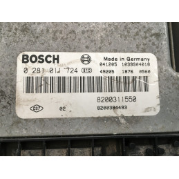 ECU MOTOR BOSCH EDC15C13-6.2 0281011724 RENAULT 8200311550 8200384493