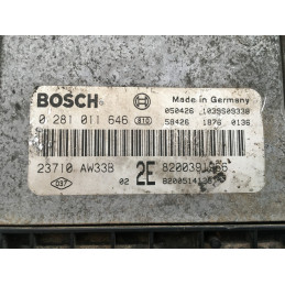 ECU MOTOR BOSCH EDC16C3-10.22 0281011646 NISSAN 23710AW33B RENAULT 8200391966 8200514129