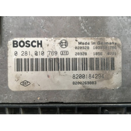 ECU MOTOR BOSCH EDC16C3-10.22 0281010769 RENAULT 8200184294 8200269883