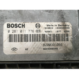 ECU MOTOR BOSCH EDC16C3-10.22 0281011776 RENAULT 8200391966 8200386508