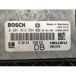 ECU MOTOR BOSCH EDC16C9-3.30 0281012694 OPEL 55560810 DB