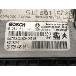 ECU MOTOR BOSCH EDC16C34-2.10 0281011629 PSA 9658944580