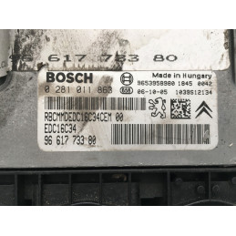 ECU MOTOR BOSCH EDC16C34-2.10 0281011863 PSA 9661773380