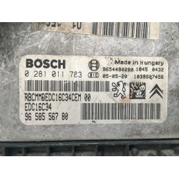 ECU MOTOR BOSCH EDC16C34-2.50 0281011783 PSA 9658556780