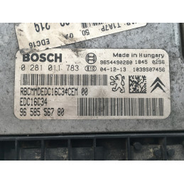 ECU MOTOR BOSCH EDC16C34-2.50 0281011783 PSA 9658556780