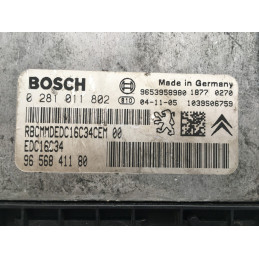 ECU MOTOR BOSCH EDC16C34-2.10 0281011802 PSA 9656841180