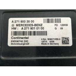 ECU MOTOR CONTINENTAL SIM271 5WK90742 MERCEDES A2719003500