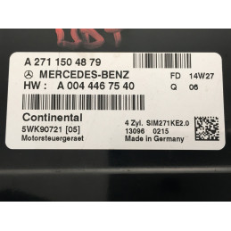 ECU MOTOR CONTINENTAL SIM271 5WK90721 MERCEDES A2711504879