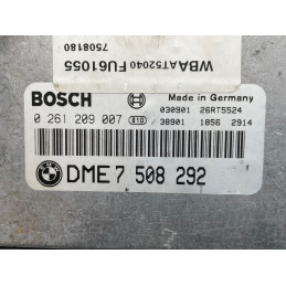 ECU MOTOR BOSCH ME9.2 0261209007 BMW 7508292