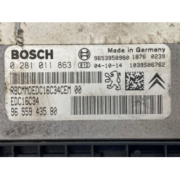 ECU MOTOR BOSCH EDC16C34-2.10 0281011863 PSA 9655943580