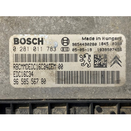 ECU MOTOR BOSCH EDC16C34-2.50 0281011783 PSA 9658556780