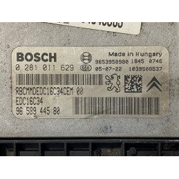 ECU MOTOR BOSCH EDC16C34-2.10 0281011629 PSA 9658944580