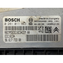 ECU MOTOR BOSCH EDC16C34-2.10 0281011863 PSA 9661773380