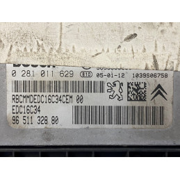 ECU MOTOR BOSCH EDC16C34-2.10 0281011629 PSA 9651132880