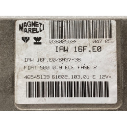 ECU MOTOR MAGNETI MARELLI IAW 16F.E0 6160210301 FIAT 46545139