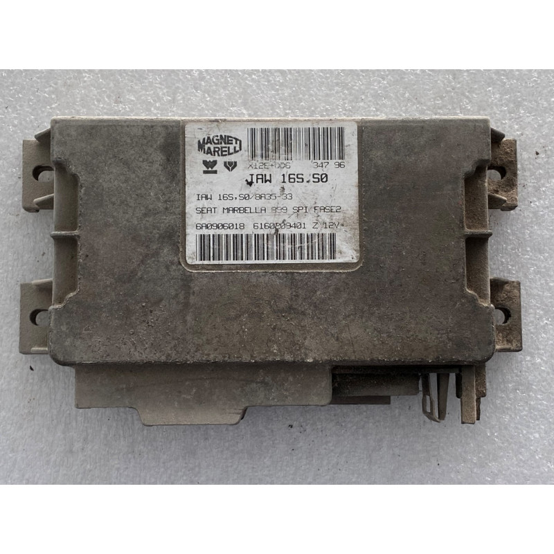 ECU MOTOR MAGNETI MARELLI IAW 16S.S0 6160209401 SEAT MARBELLA 0.9i 6A0906018 - CON INMOVILIZADOR ANULADO