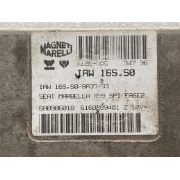 ECU MOTOR MAGNETI MARELLI IAW 16S.S0 6160209401 SEAT MARBELLA 0.9i 6A0906018 - CON INMOVILIZADOR ANULADO