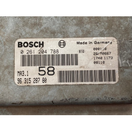 ECU MOTOR BOSCH MA3.1 0261204788 PSA 9631528780