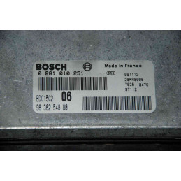 ECU BOSCH EDC15C2-6.1 0281010251 CITROEN XANTIA I 2.0 HDI 81KW 110CV RHZ 9636254880 - CON INMOVILIZADOR ANULADO (IMMO OFF)