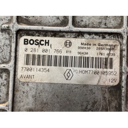 ECU BOSCH EDCMSA15.5-5.18 0281001766 RENAULT LAGUNA I 1.9 DTI 74KW 100CV 7700114354 HOM7700105952 - CON INMOVILIZADOR ANULADO