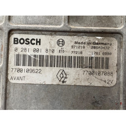 ECU MOTOR BOSCH EDCMSA15.5-5.4 0281001810 RENAULT 7700107088 7700109622 