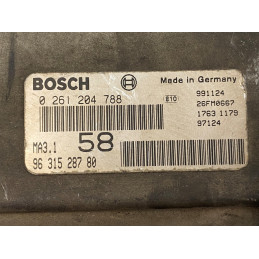 ECU MOTOR BOSCH MA3.1 0261204788 PSA 9631528780