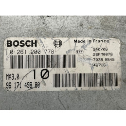 ECU MOTOR BOSCH MA3.0 0261200778 PSA 9617149880