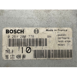 ECU MOTOR BOSCH MA3.0 0261200778 PSA 9617149880