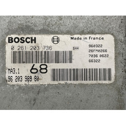 ECU MOTOR BOSCH MA3.1 0261203736 PSA 9620398980