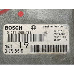 ECU MOTOR BOSCH MA3.0 0261200780 PSA 9617150080