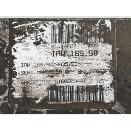 ECU MOTOR MAGNETI MARELLI IAW 16S.S0 6160211600 SEAT MARBELLA 0.9i 6A0906018 - CON INMOVILIZADOR ANULADO