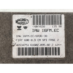 ECU MOTOR MAGNETI MARELLI IAW 16FM.EC 6160209502 FIAT 46534751