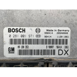 ECU MOTOR BOSCH EDC15M1 0281001971 OPEL 09180353