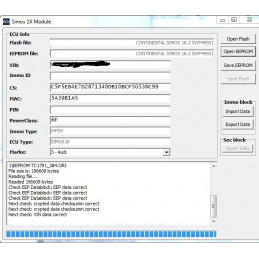 SIMOS 10/11/12/18 MODULE FOR VAG IMMO WFS4 / WFS5 CALCULATOR