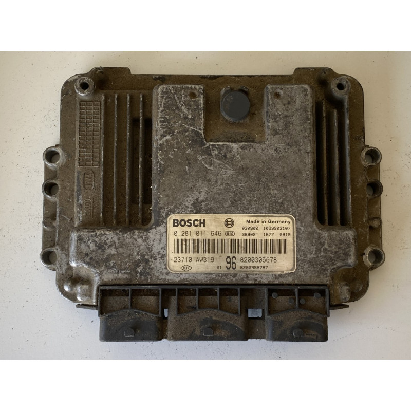 ECU MOTOR BOSCH EDC16C3-10.22 0281011646 NISSAN 23710AW319 RENAULT 8200355797 8200305678