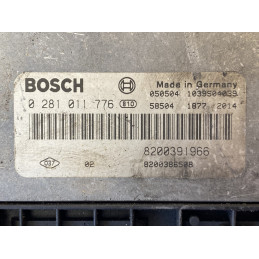 ECU MOTOR BOSCH EDC16C3-10.22 0281011776 RENAULT 8200391966 8200386508