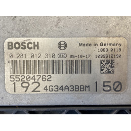 ECU MOTOR BOSCH EDC16C39-5.W4 0281012310 FIAT 0055204762 55204762