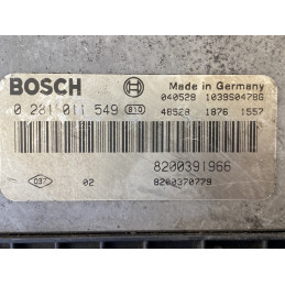 ECU MOTOR BOSCH EDC16C3-10.22 0281011549 RENAULT 8200391966 8200370779