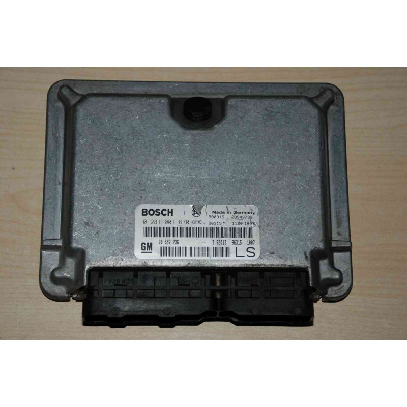 ECU MOTOR BOSCH 0281001670 OPEL 90589736